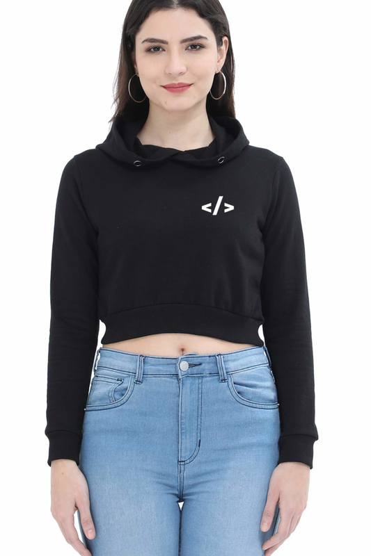 Code in Comfort – Women’s Crop Hoodie